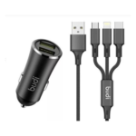 Budi Car Charger ¦ 12Watt 2.4Amp ¦2 USB Ports ¦Model - CC627B