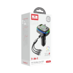 Earldom 3.1A 7 in 1 RGB 7 Colours FM Wireless Car MP3 - M105