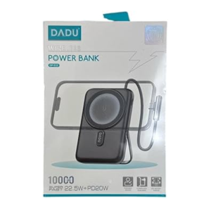 DADU Magnetic  Power Bank 10K mAh ¦ wireless + wired (attached) Charging ¦ DP - 059